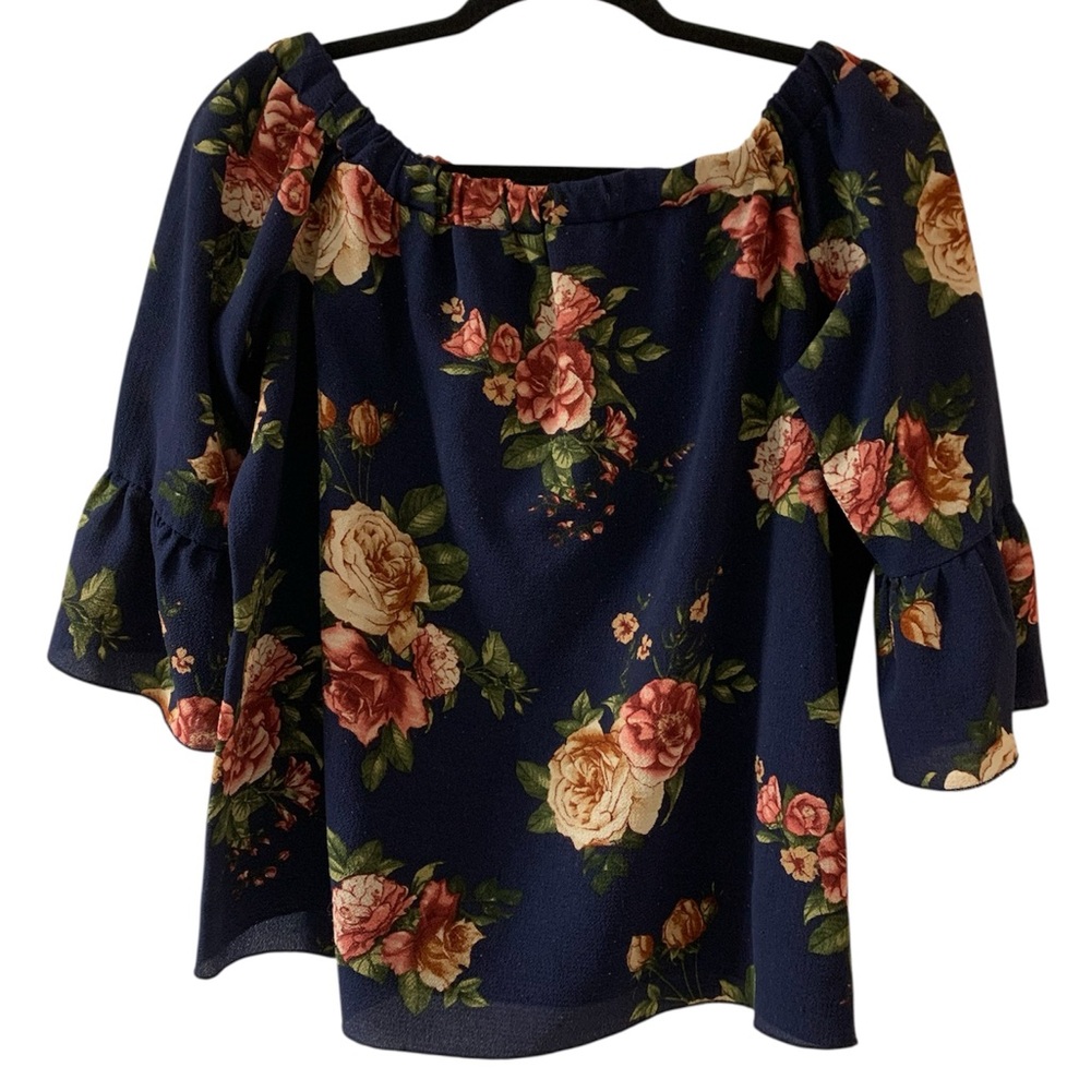 Arabella Floral Off-Shoulder Blouse Size L